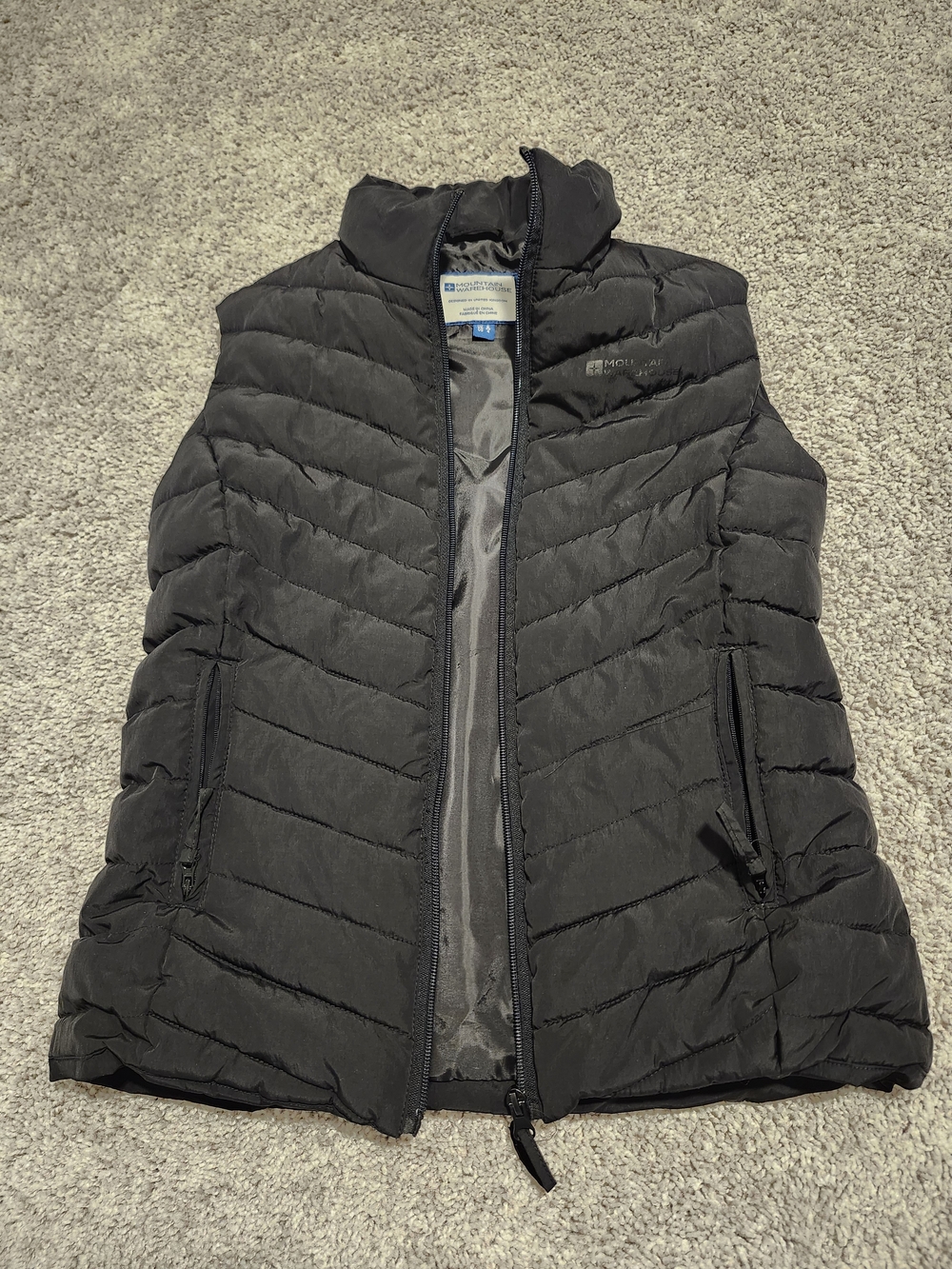 Puffer Vest Women's Black Quilted Insulated
